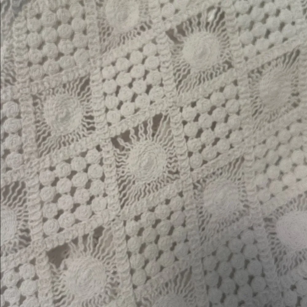 L'AGENCE Majorie Diamond Crochet Cover Up Skirt - Picture 4 of 5